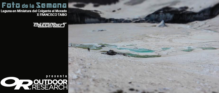 Laguna en miniatura del glaciar colgante el morado por francisco taido