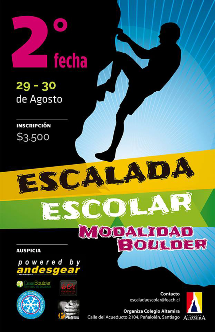 Afiche Escalada Altamira 2014