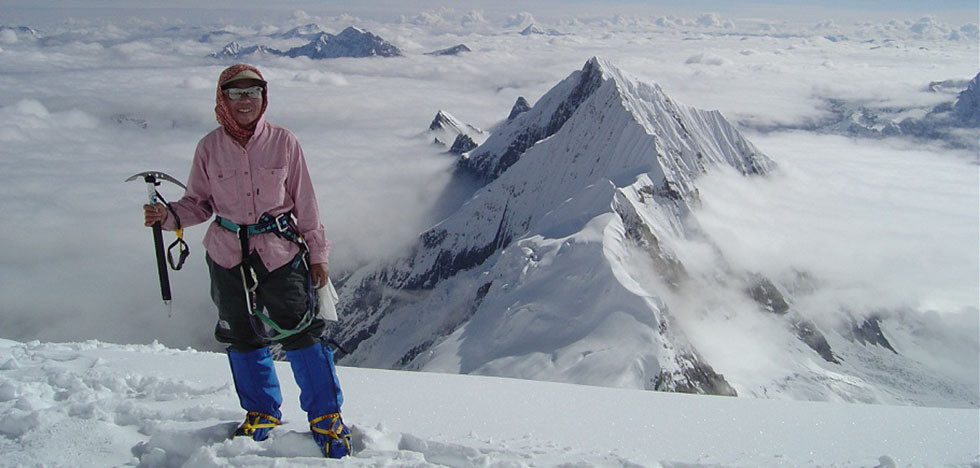 Junko Tabei en el monte Everest, mayo de 2016. Foto de girlmuseum.org