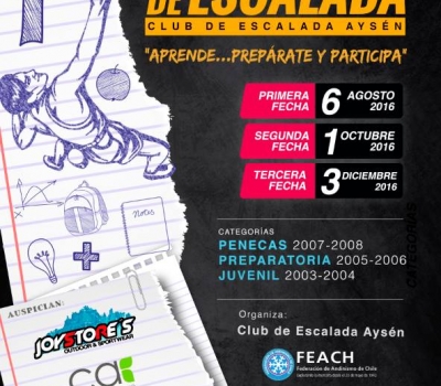 Interescolar de Escalada – Región de Aysén